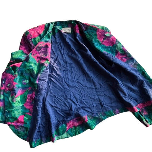 Vintage 90's golden Girls skirt Set - Pink, Green, Blue abstract florals - LG - Picture 9 of 10